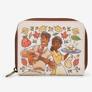 Loungefly Disney The Princess & The Frog
Fall Leaves Mini Zipper Wallet